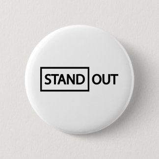 Framstående som sticker ut knapp