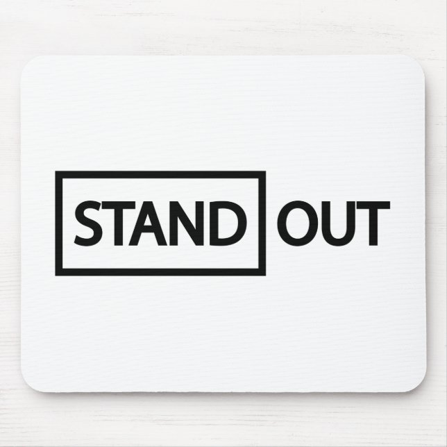 Framstående som sticker ut musmatta (Framsidan)