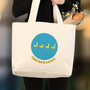 Framstående söta motiverande ankor jumbo tygkasse