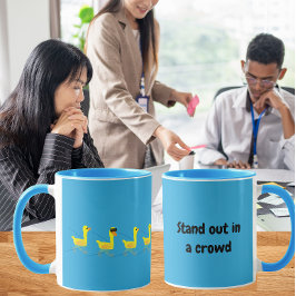 Framstående söta motiverande ankor mugg