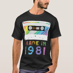 Framställd 1981, underbart av Retro Vintage Neon T Shirt