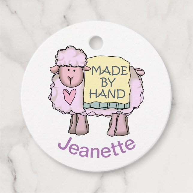 Framställd av Hand efter Personlig Gåvor Etiketter (Framsida)