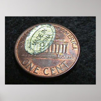 Framställd i China Poster