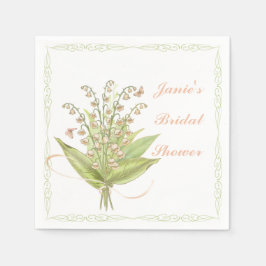 Framställd Rosa Flower Bouquet-Pappersservett Pappersservett