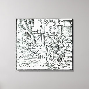 Framställning av epidemin, 1572 canvastryck