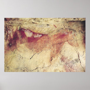 Framställning av ett djur, c.15000 BC Poster