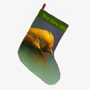 Framställning från Grönten: Golden Pheasant Stor Julstrumpa