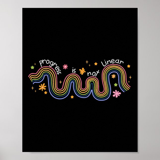 Framsteg Är Inte Linjära Sped Ed Speciallärare Poster (Framsidan)