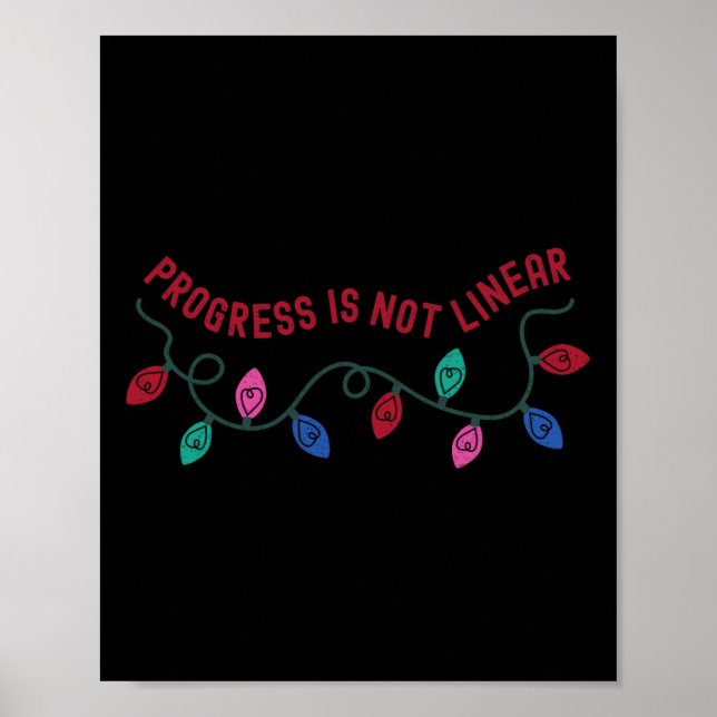 Framsteg är inte linjära Sped Lärare Specialpedago Poster (Framsidan)