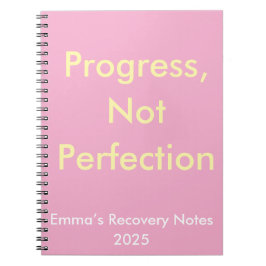Framsteg är inte perfekt - känslomässig läkning anteckningsbok