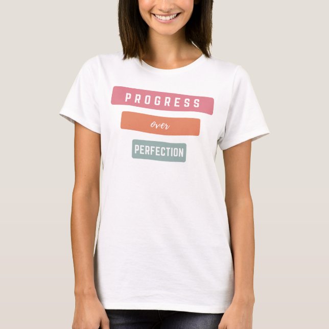 Framsteg för prefektionslärare t shirt (Framsida)