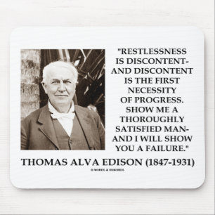 Framsteg för Thomas Edison Restlessnessmissnöje Musmatta