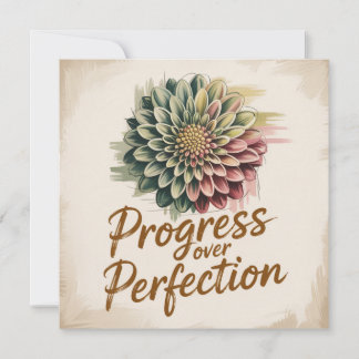 Framsteg före Perfektion Kort