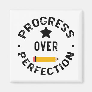 Framsteg Före Perfektion Tillbaka Till Skolan Lära Magnet