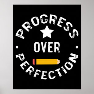 Framsteg före Perfektion Tillbaka till Skolan Lära Poster
