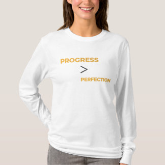 Framsteg Framför Perfektion Minimal Motivation T Shirt