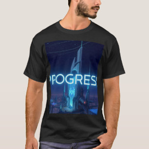FRAMSTEG - Futuristisk Cyberpunk Stad Neon Tech Mo T Shirt