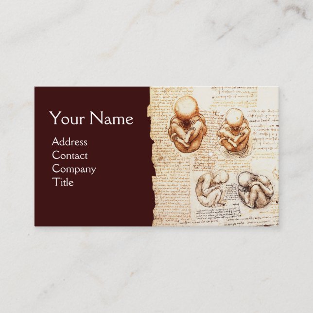 Framsteg i Womb,Obstetrics,Gynekologi,Medical Visitkort (Framsida)