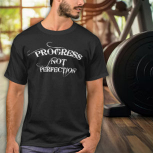 Framsteg Inte Perfektion Herrträning T Shirt