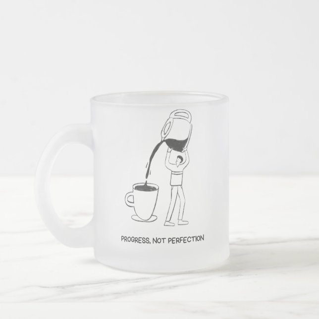 Framsteg. Inte Perfektion Mugg (Vänster)