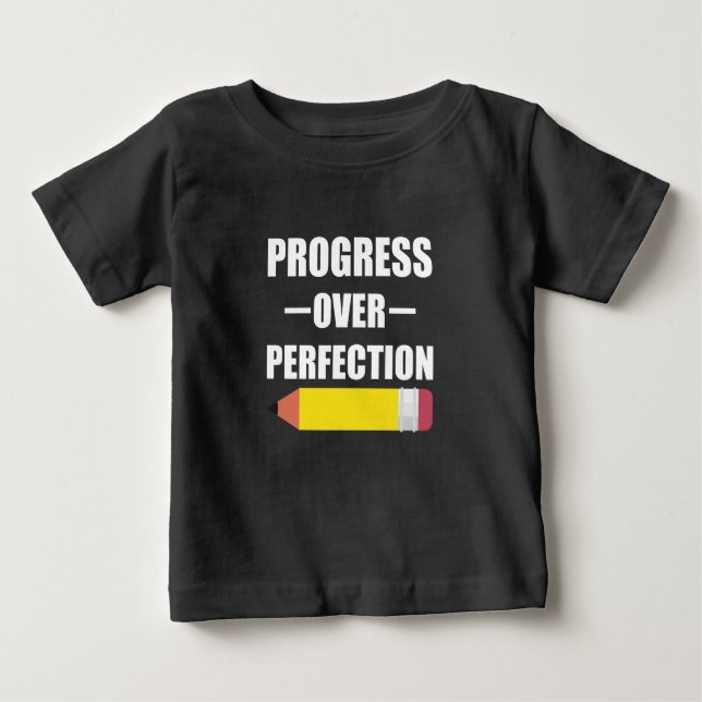 Framsteg med Perffiction Back to school Lärare T Shirt (Framsida)