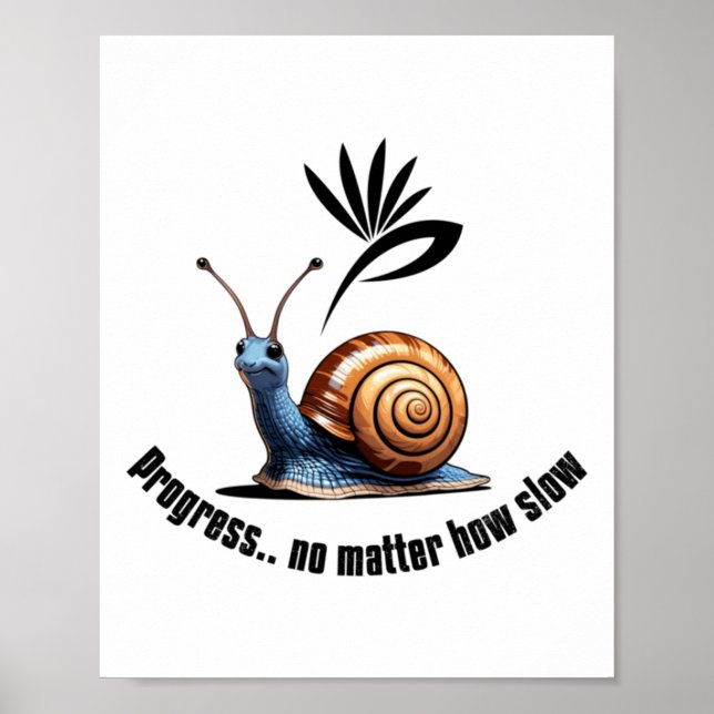 Framsteg..nej Hur långsam fästpunkt är Poster (Framsidan)