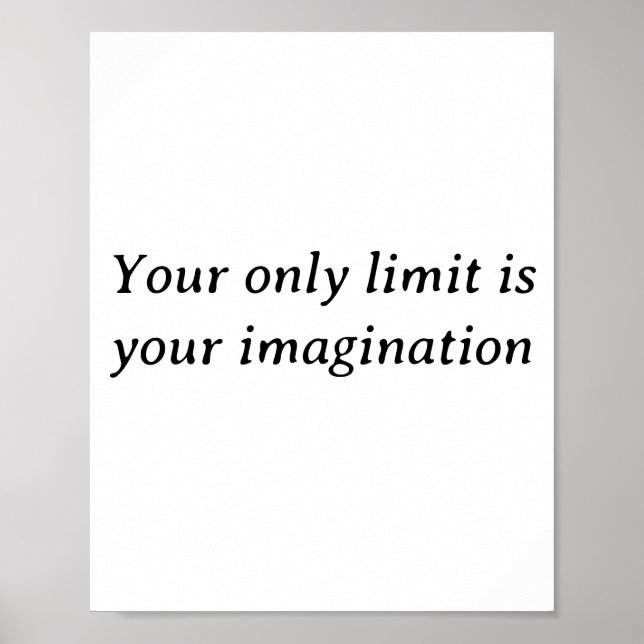 Framsteg över förväntan - minimalistisk motivation poster (Framsidan)