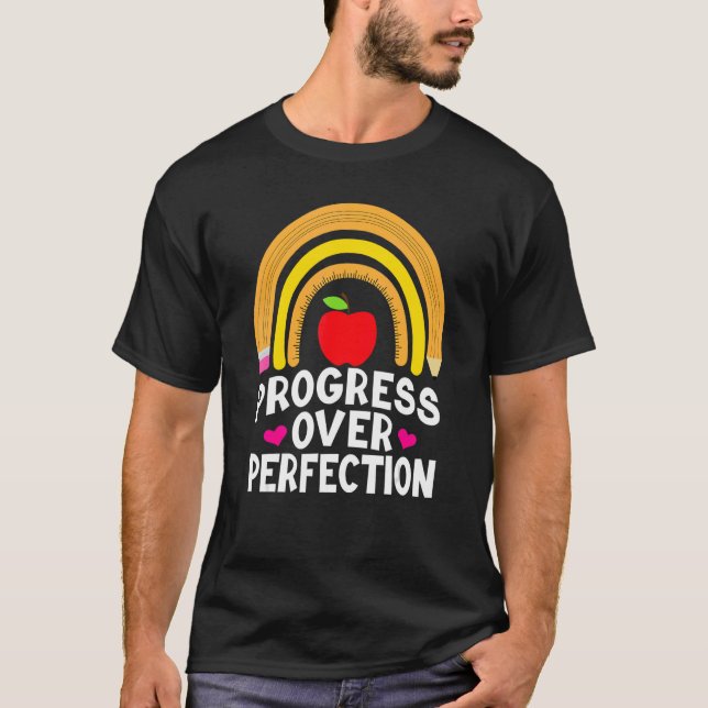Framsteg över Perfection Sped Educator Teacher Bac T Shirt (Framsida)