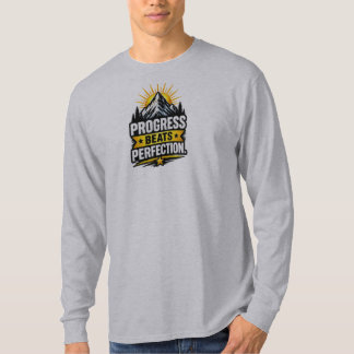 Framsteg Slår Perfektion – Motiverande Personligt T Shirt