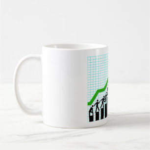 Framsteg Success Progress Bar Chart Kaffemugg