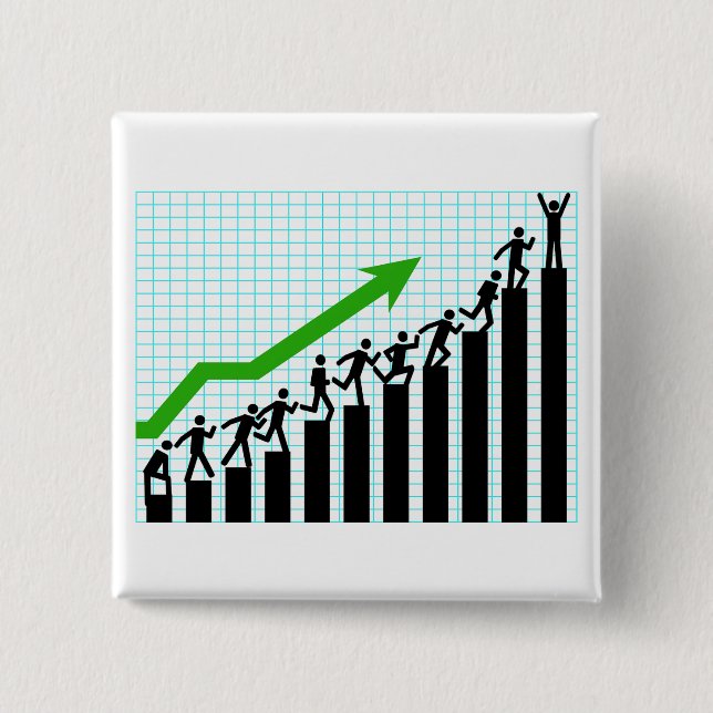 Framsteg Success Progress Bar Chart Knapp (Framsida)