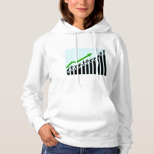 Framsteg Success Progress Stapeldiagram T Shirt (Framsida)