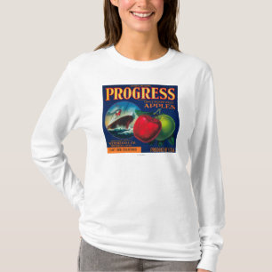 FramstegApple låda LabelWatsonville, CA Tee