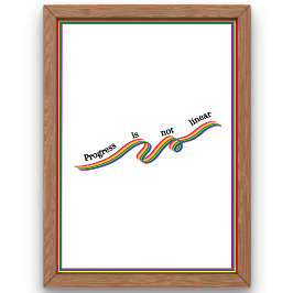 Framstegen är inte linjära. poster