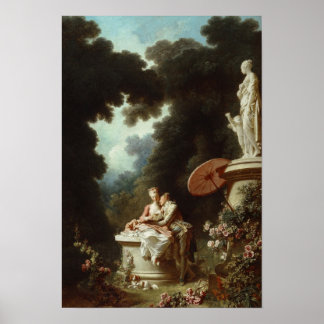 Framstegen i Kärlek-Fragonard-serien Poster