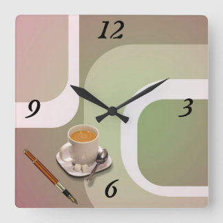 Framstickandets dagväggen tar tid på! fyrkantig klocka