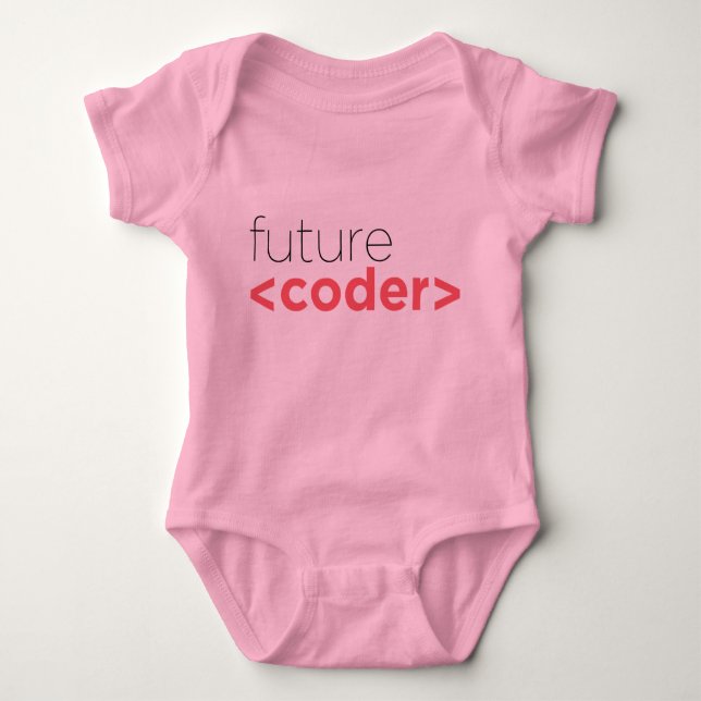 Framtid <coder> Onsie T-shirt (Framsida)