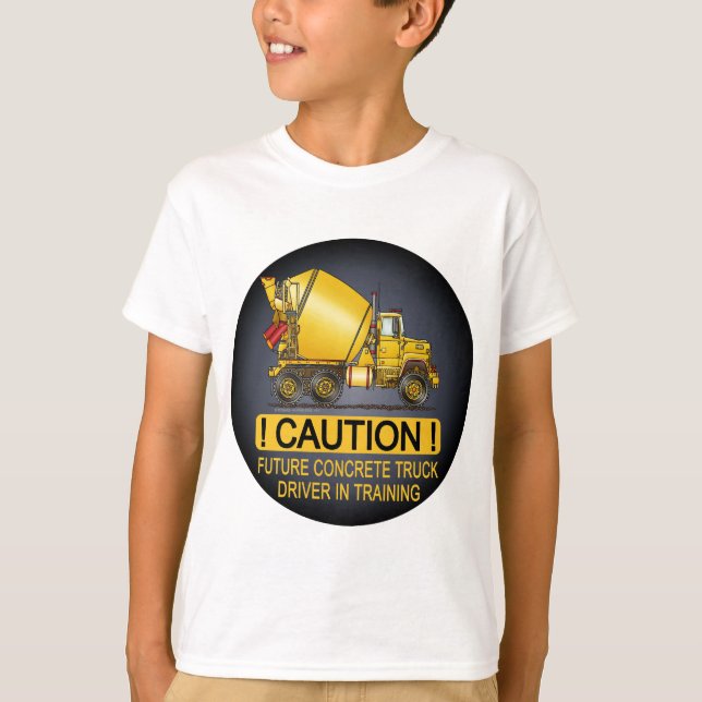 Framtid hårdnar lastbilsförareungeT-tröja T-shirt (Framsida)