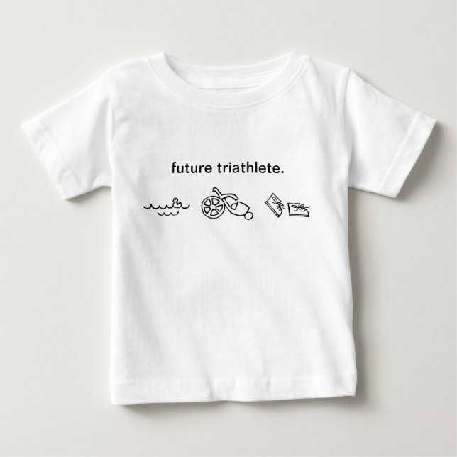 framtid triathlete. tee (Framsida)