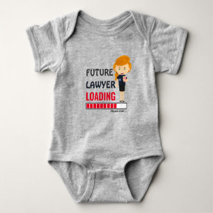 Framtida advokat som laddar nyfödd Shower Party Gi T Shirt