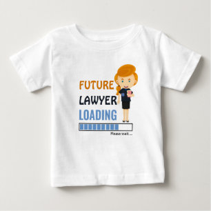 Framtida advokat som laddar Småbarn första födelse T Shirt