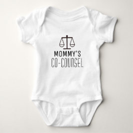 Framtida advokaten Baby - Mamma Co-Counsel Lawyer T Shirt