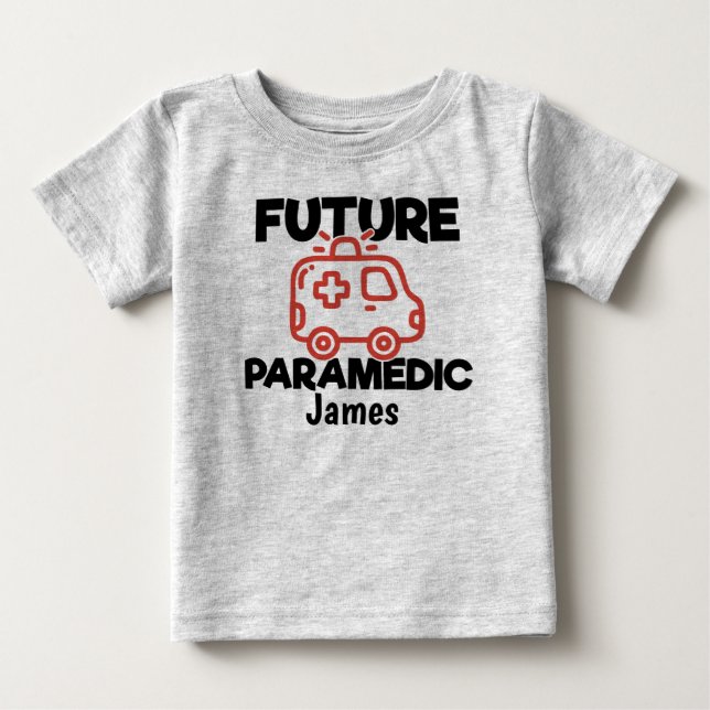 Framtida Ambulans i Personligen Sjukvårdare T Shirt (Framsida)