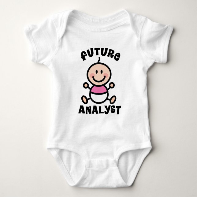 Framtida analytikerbabygåva t-shirt (Framsida)