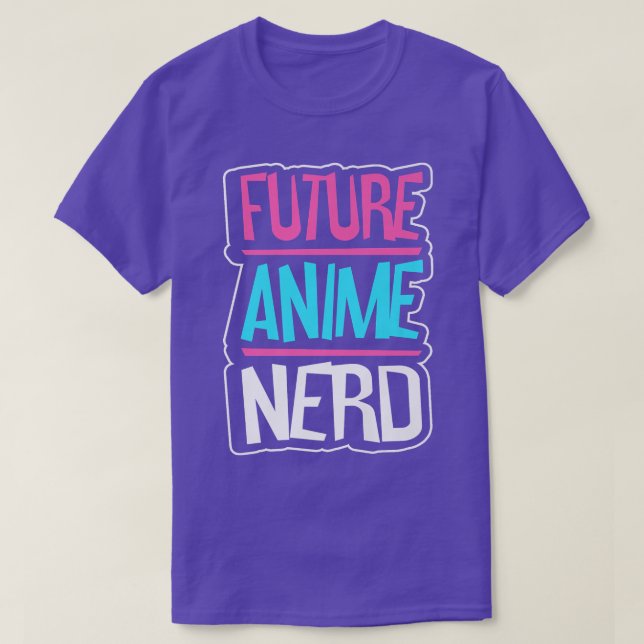 Framtida Anime Nerd Anime jape Otaku livsstil C T Shirt (Design framsida)