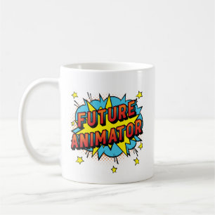 Framtida animering av Rörelse-grafik Kaffemugg
