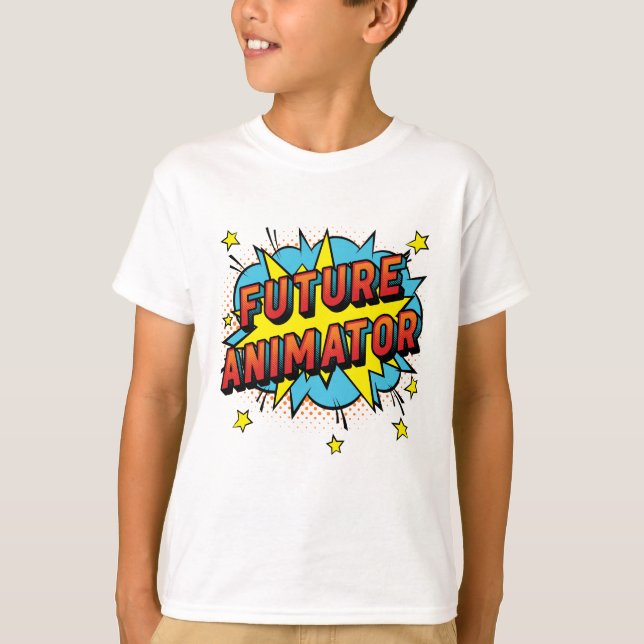 Framtida animering av Rörelse-grafik T Shirt (Framsida)