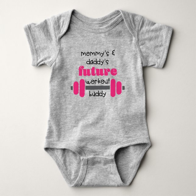 Framtida arbetskamrat baby-kroppsdräkt t shirt (Framsida)