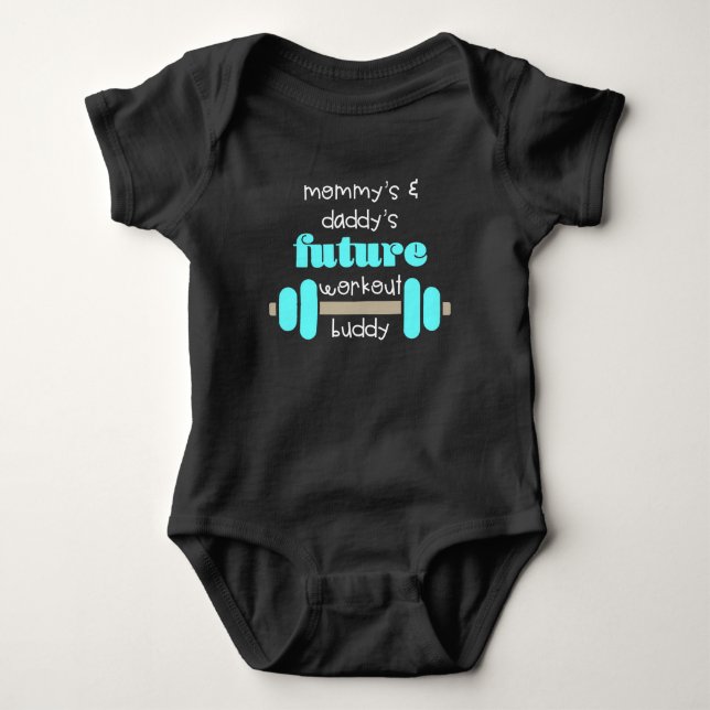 Framtida arbetskamrat baby-kroppsdräkt t shirt (Framsida)