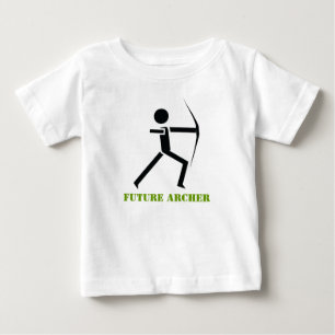 Framtida arkestrar med sin bågsvarta, grönt arkest t-shirt